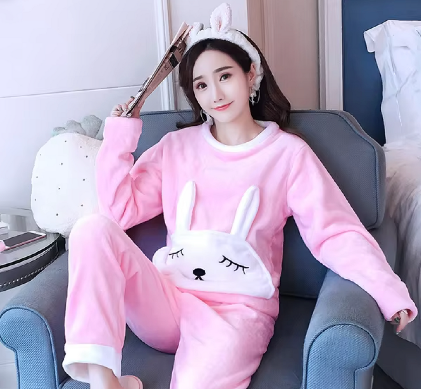 Pink rabbit