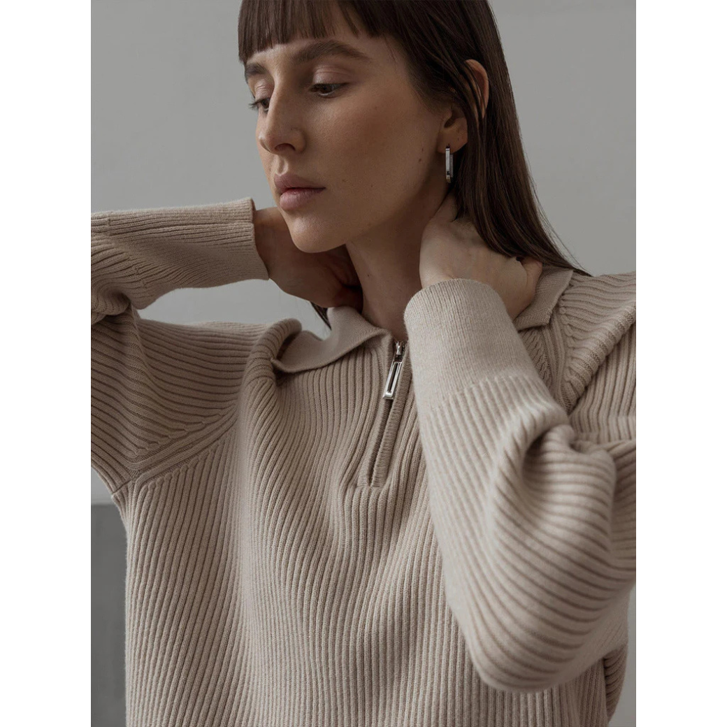 A Vintage Style Sweater with Delicate Timeless Details