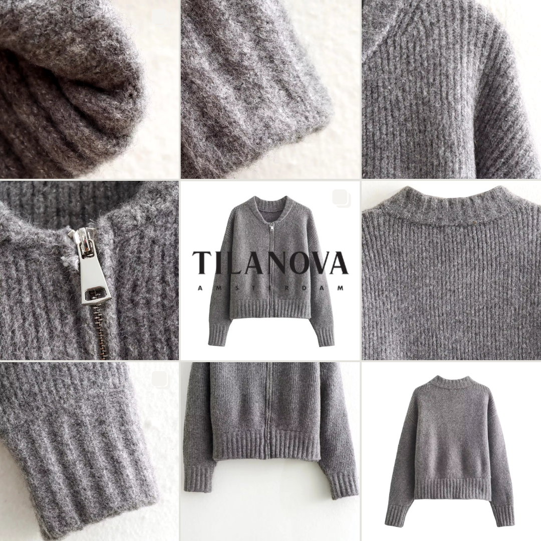 Well Tailored Cardigan with a Graceful Silhouette