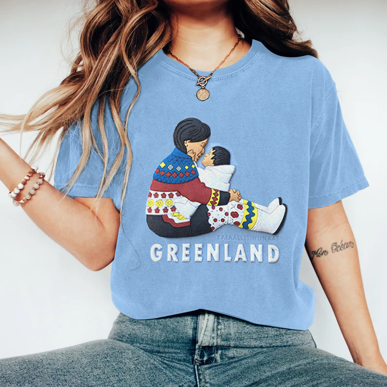 Women Greenland Aboriginals Support Greenland Short Sleeve T-shirts elevenforest