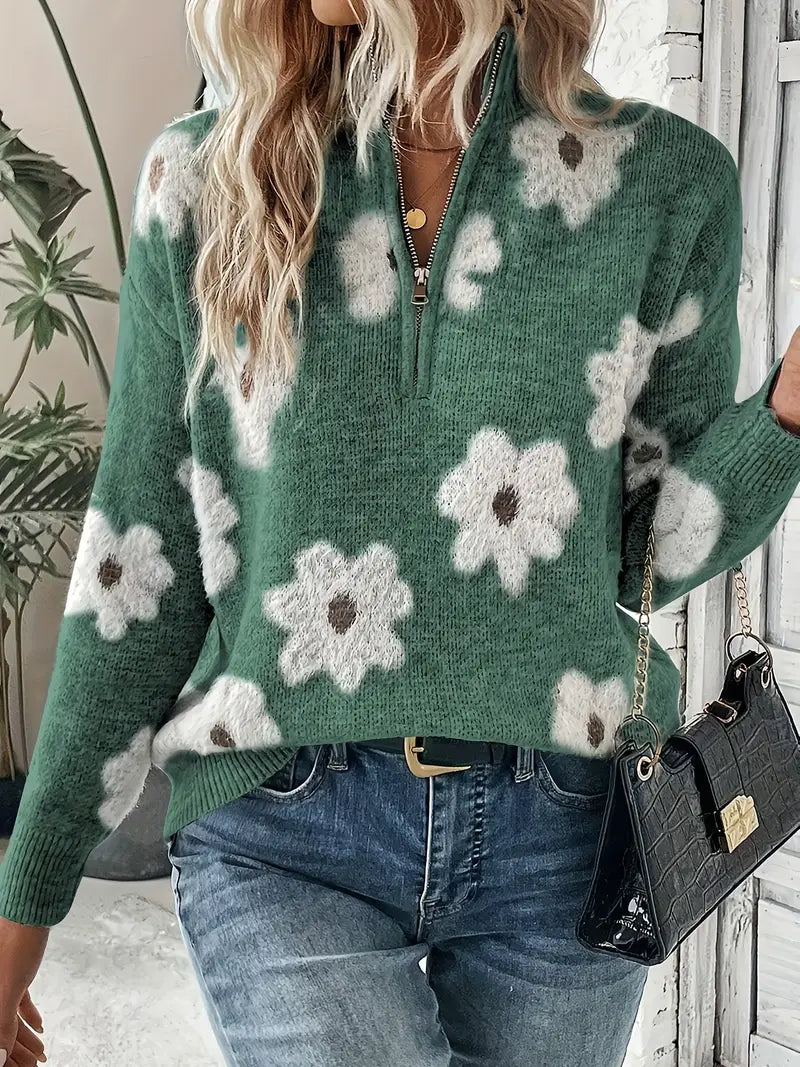 A Vintage Style Sweater with Delicate Timeless Details