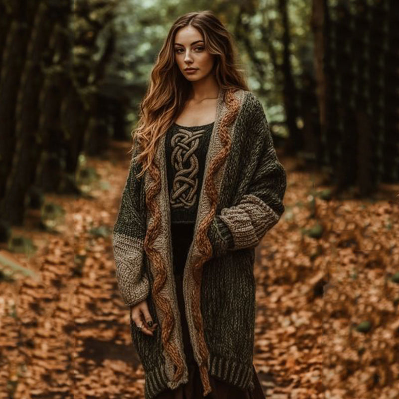 Vintage Classic Celtic Thick Comfort Sweater Cardigan artswardrobe