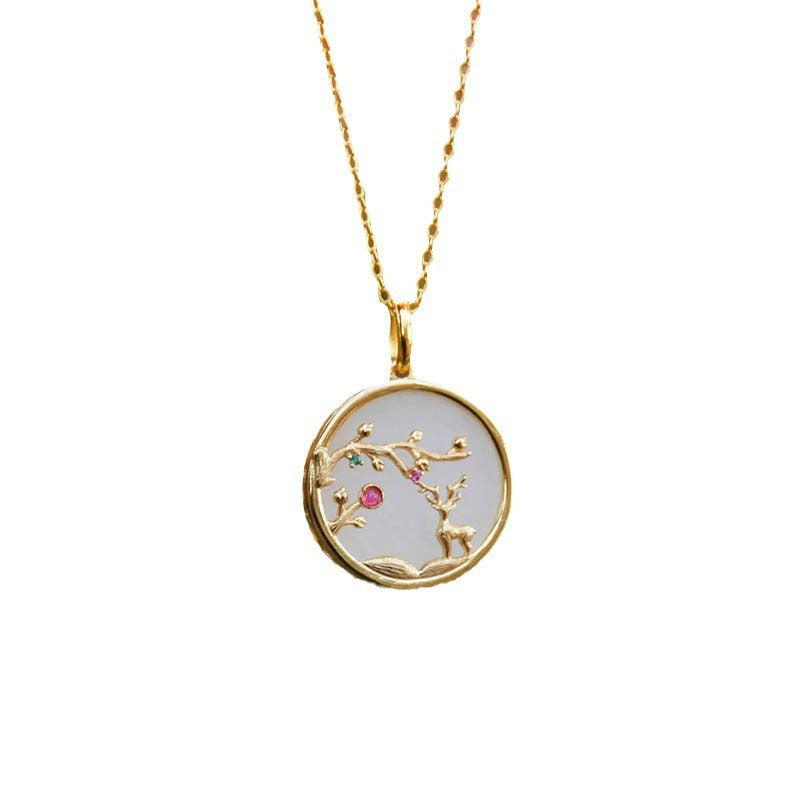 Herkkä käsityö Hopea Kaulakoru