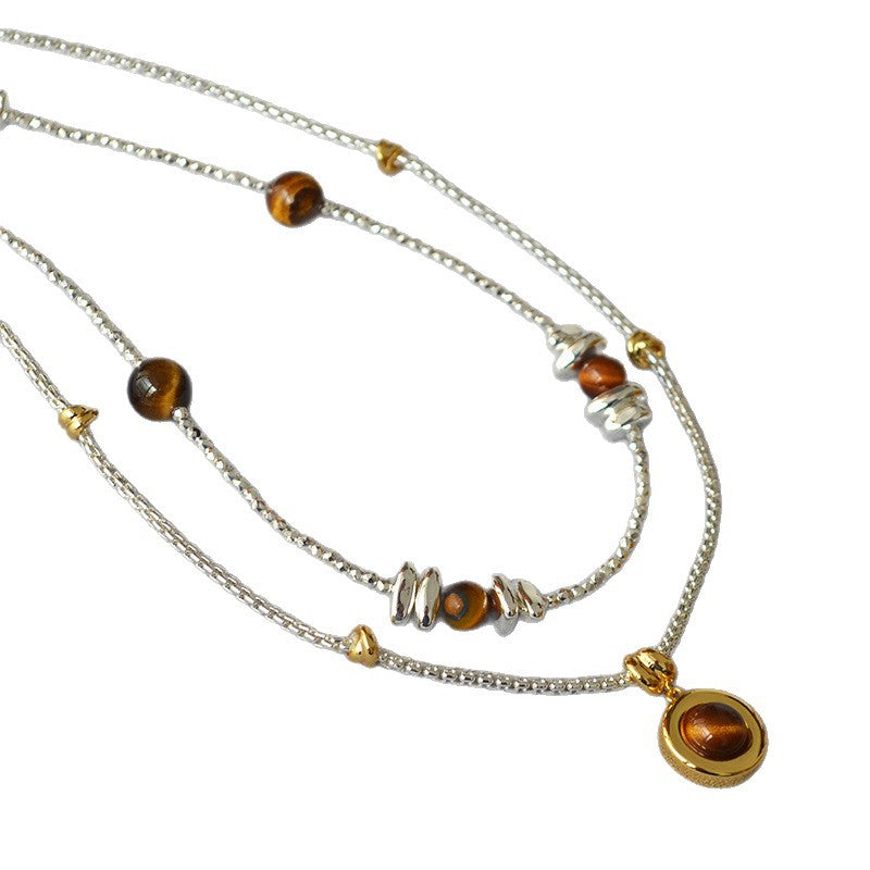 Käsintehty vintage Hopea Kaulakoru