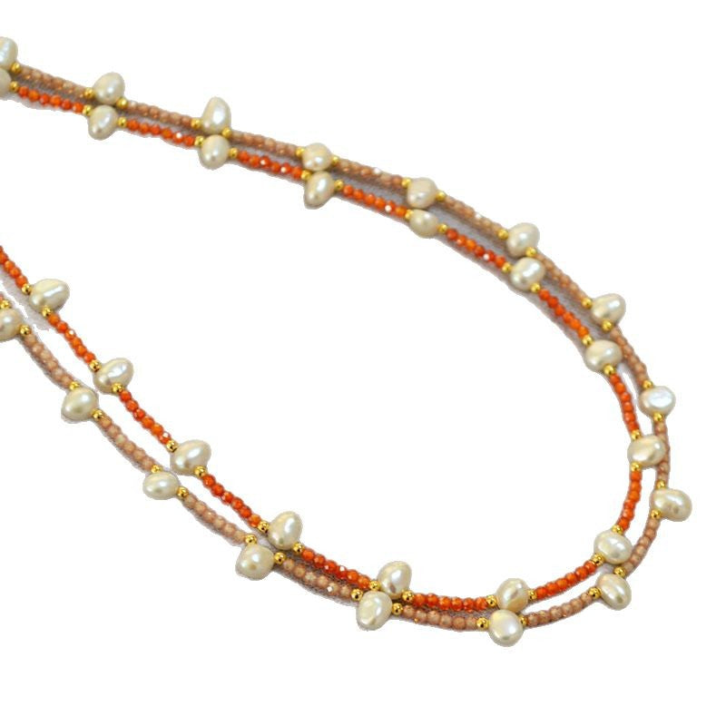 Käsintehty vintage Helmi Kaulakoru