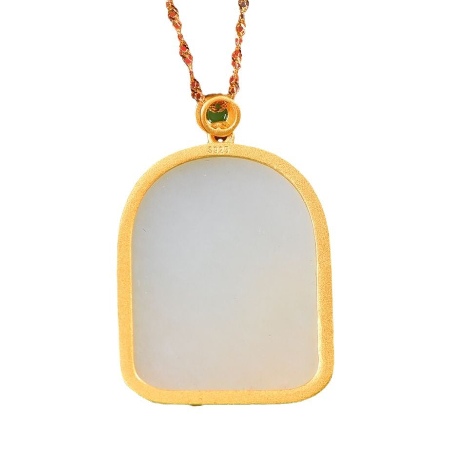 Käsintehty vintage Hopea Kaulakoru