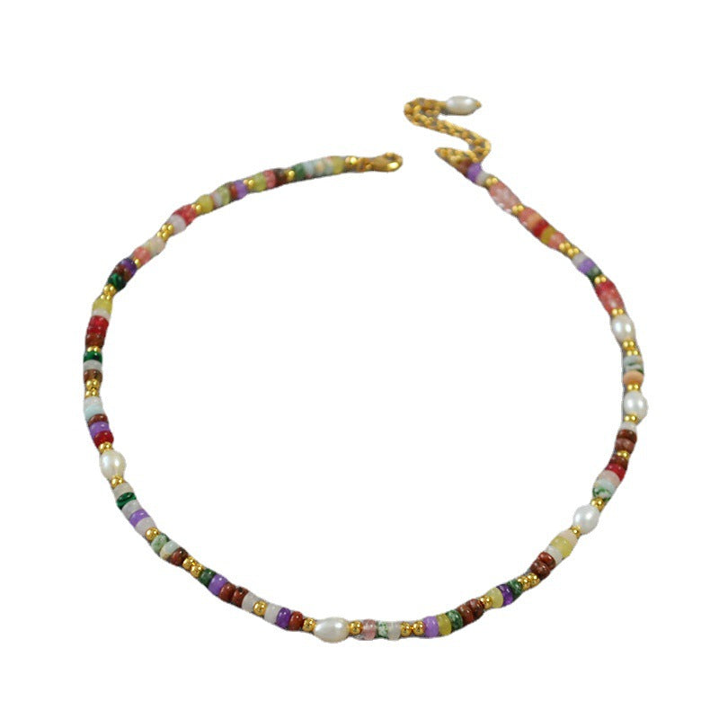 Käsintehty vintage Helmi Kaulakoru