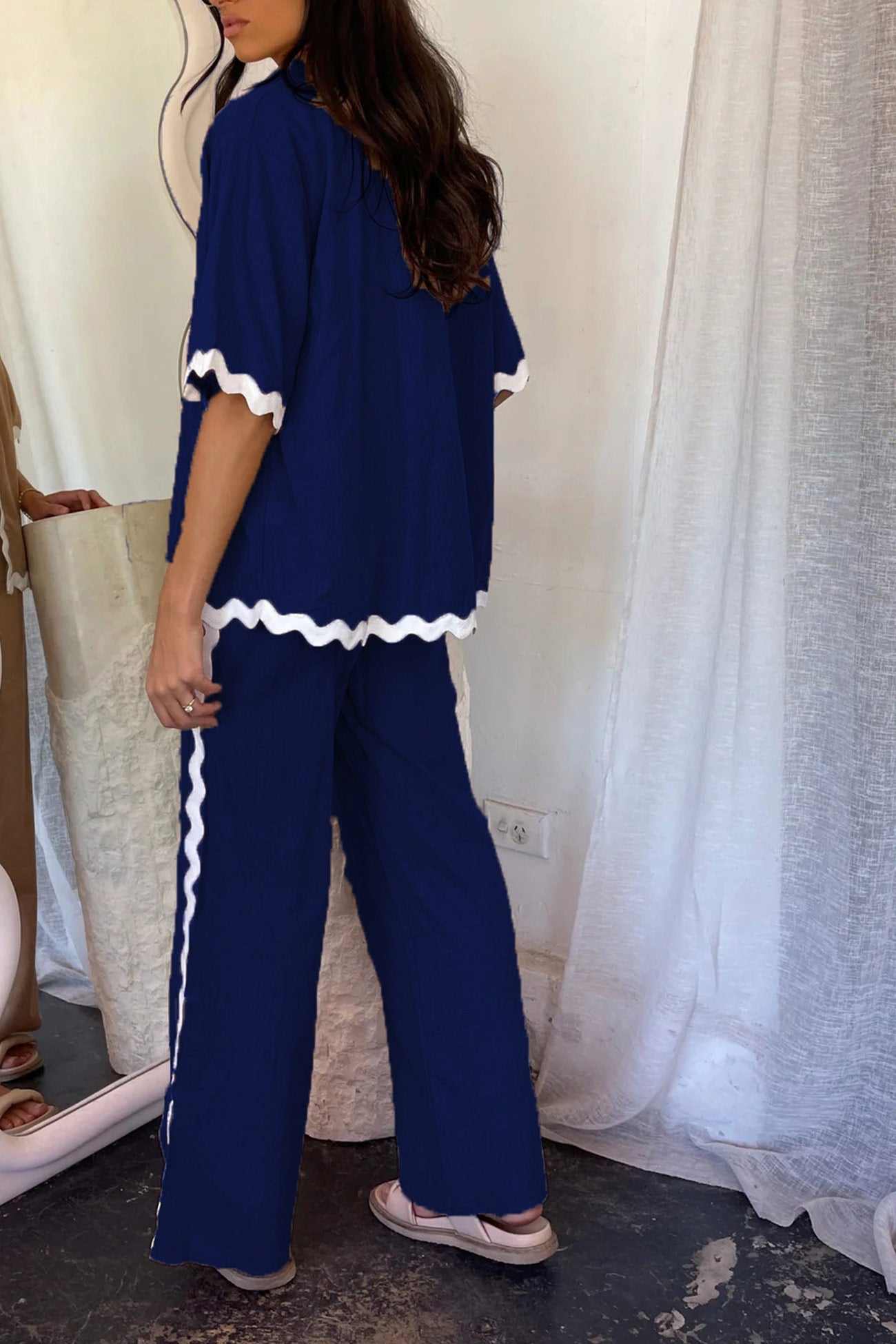 A Vintage Style Trousers with Delicate Timeless Details