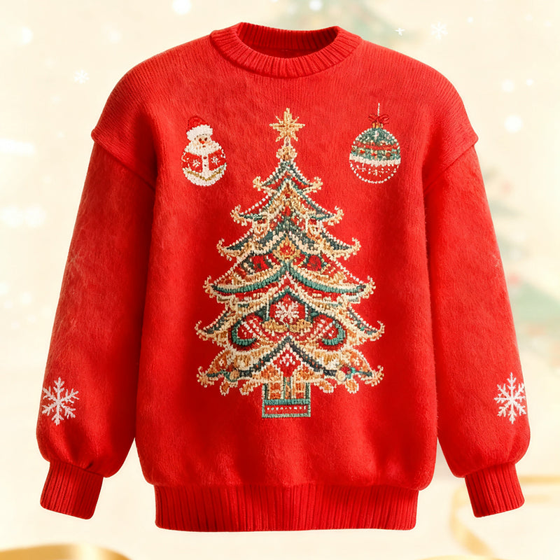 Comstylish Women's Fun Plush Crew Neck Sweatshirt