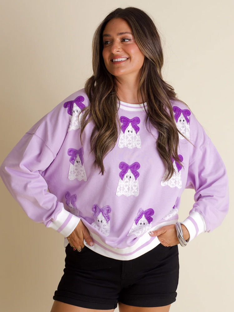 Ghosts And Ghouls Round Neck Sweatshirt artswardrobe