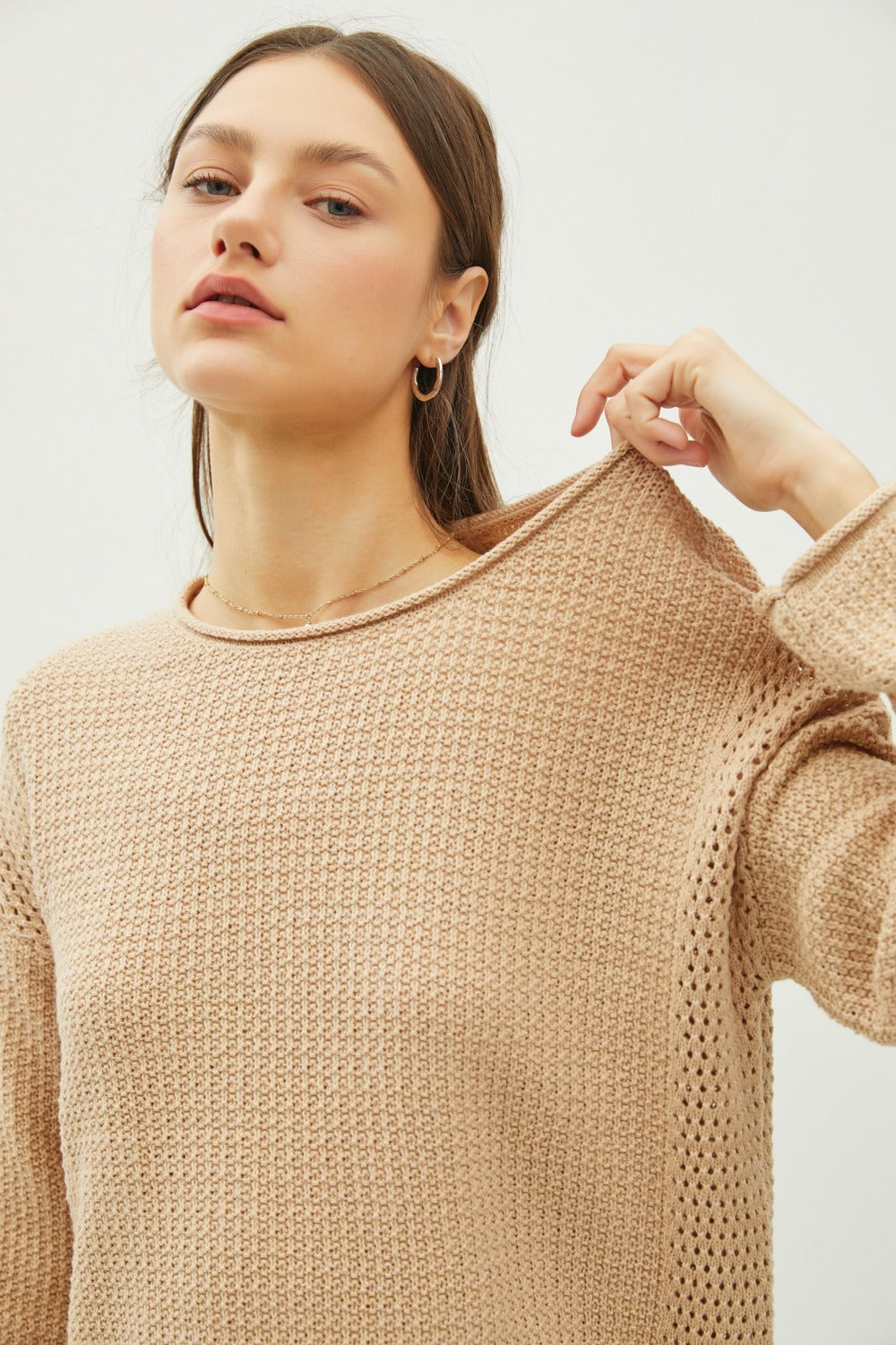 A Vintage Style Sweater with Delicate Timeless Details