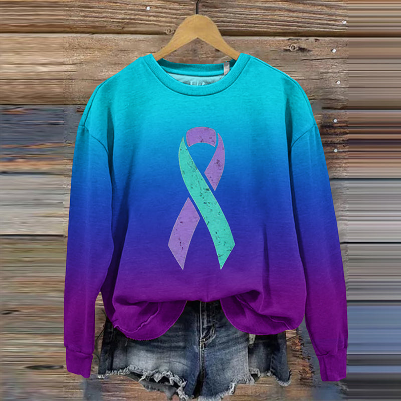 Comstylish Women's Suicide Prevention Awareness Printed T-Shirt