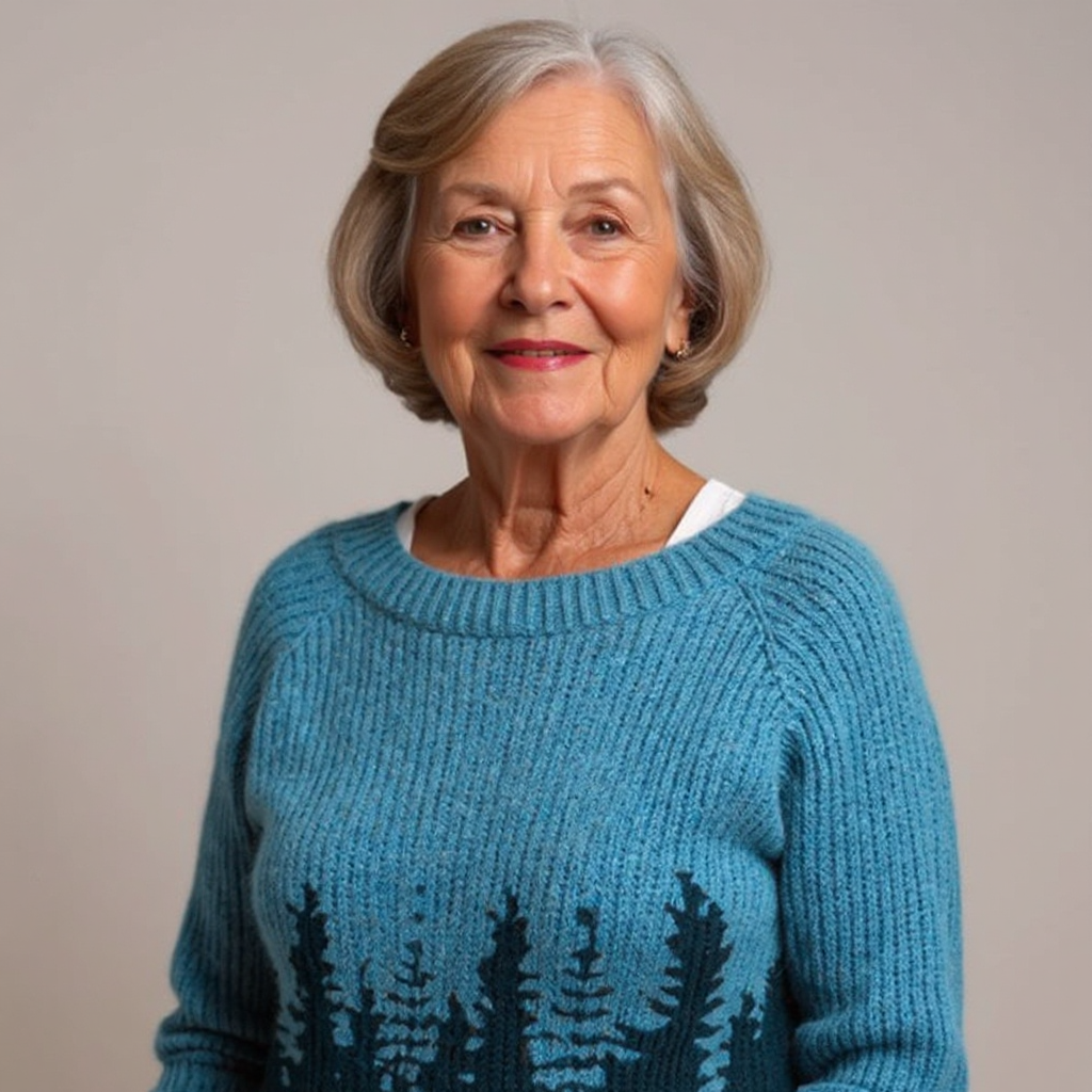 A Vintage Style Sweater with Delicate Timeless Details