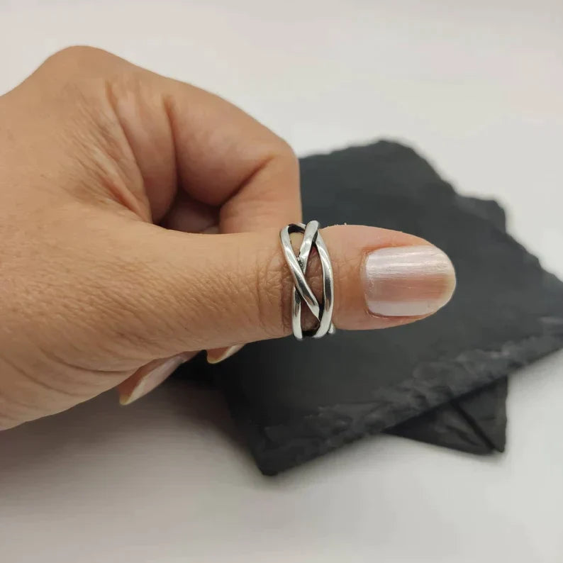 Herkkä käsityö Hopea Sormus