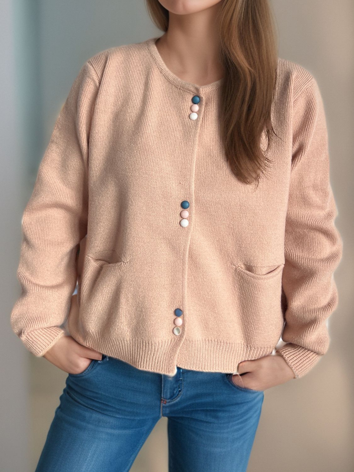 A Vintage Style Cardigan with Delicate Timeless Details