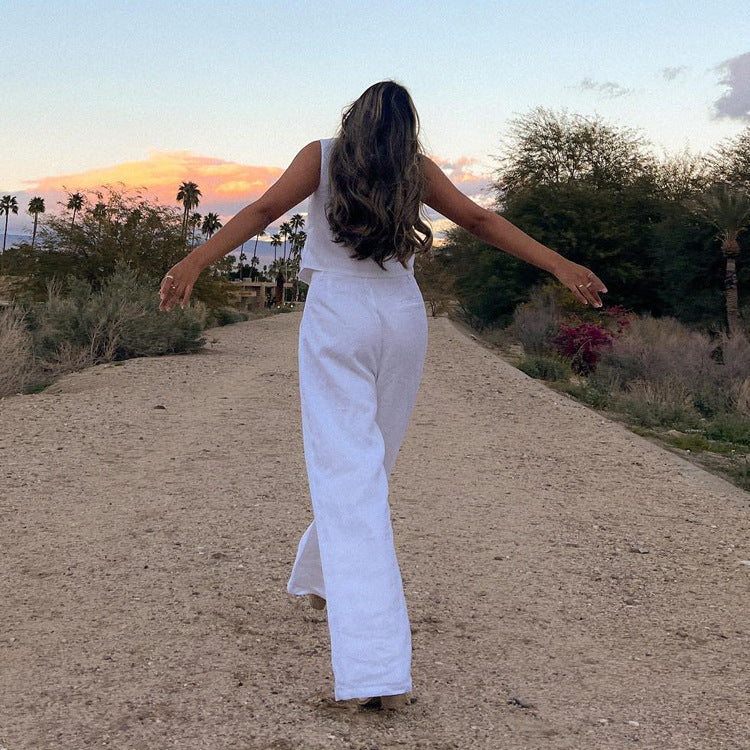 A Vintage Style Pants with Delicate Timeless Details