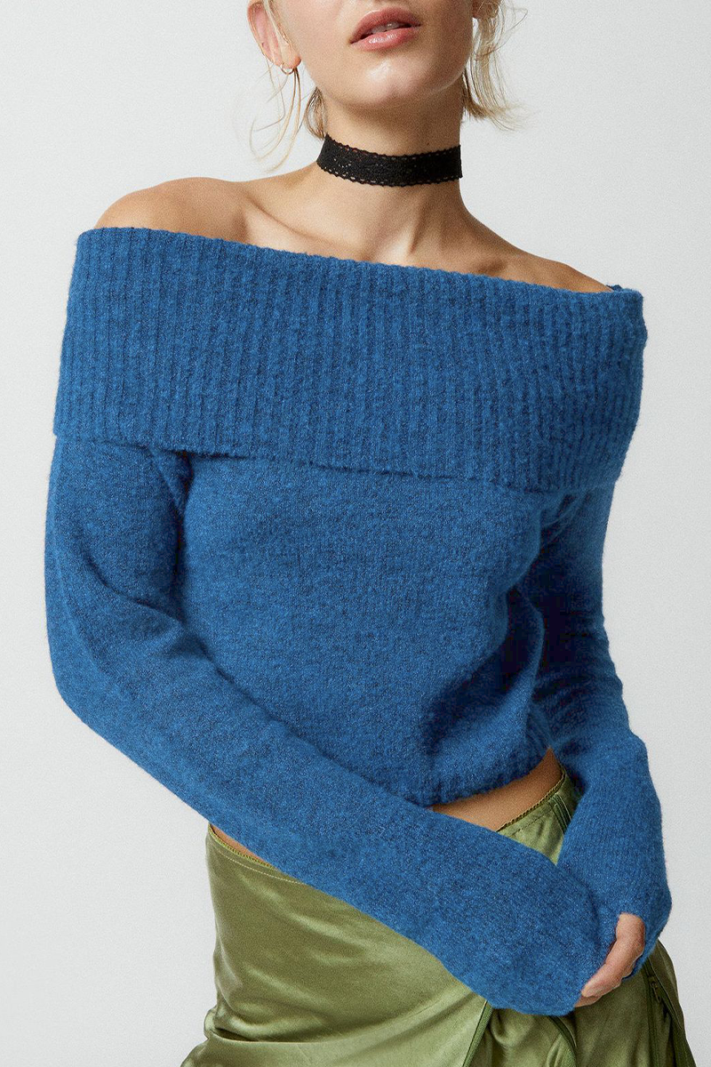 Jana® | Sexy, solid color, off-the-shoulder, off-the-shoulder sweaters