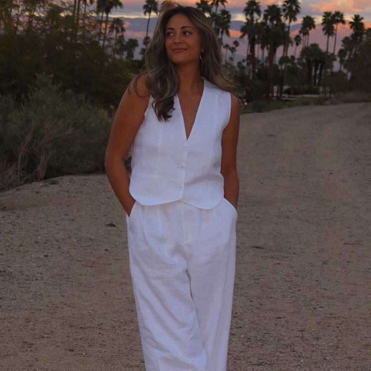 A Vintage Style Pants with Delicate Timeless Details