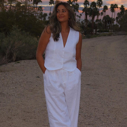 A Vintage Style Pants with Delicate Timeless Details