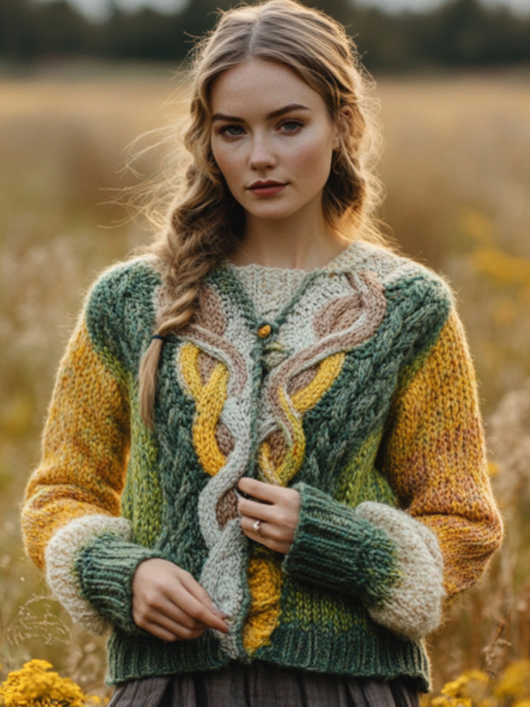 Vintage-inspiroitu Neuletakki