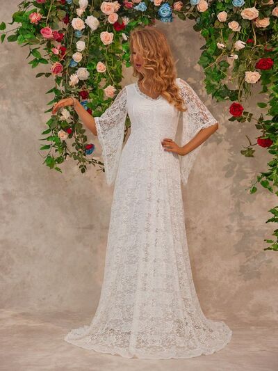 A Vintage Style Dress with Delicate Timeless Details