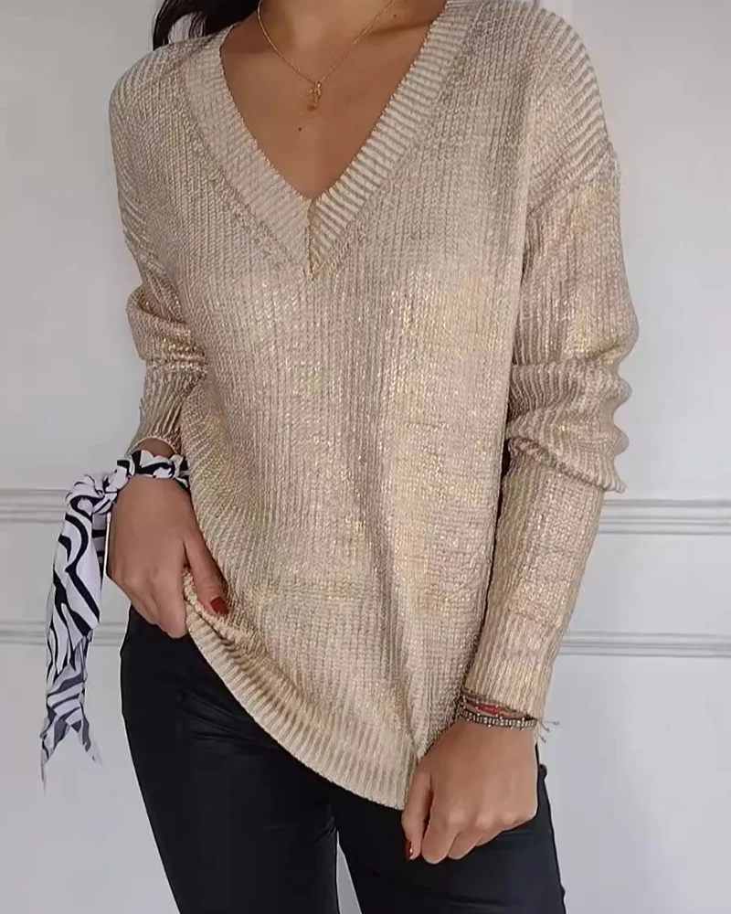 Angeline's® | Casual V-neck sweater