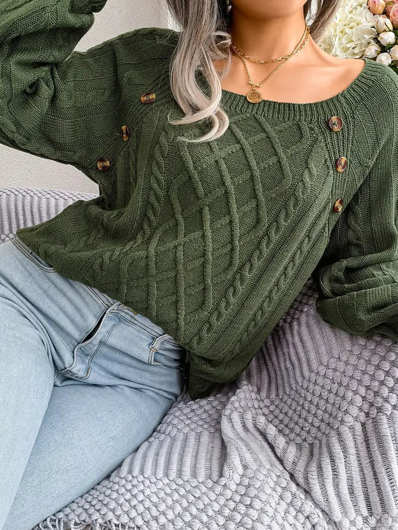 Vintage Inspired Sweater with a Contemporary Edge