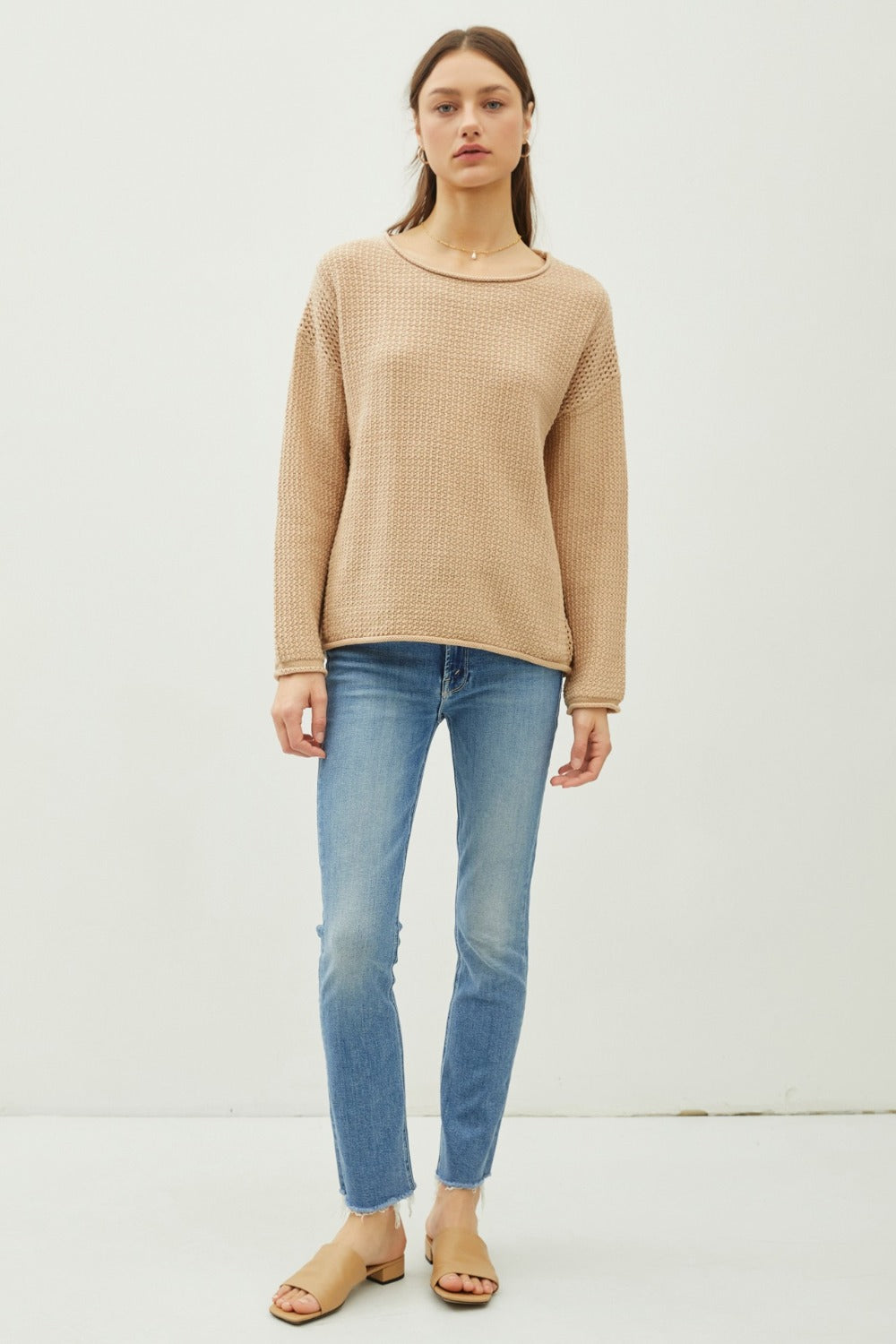 A Vintage Style Sweater with Delicate Timeless Details