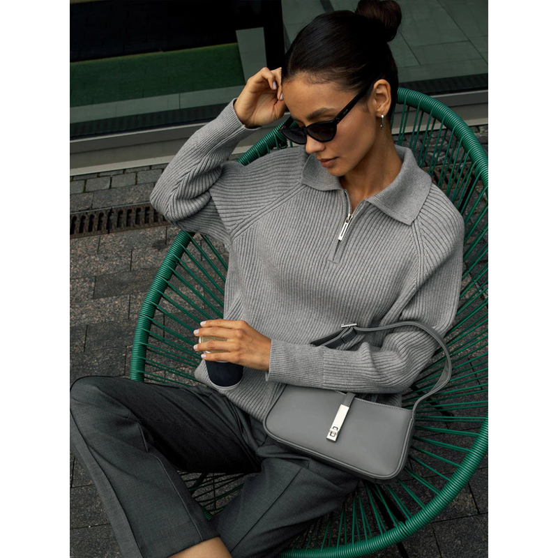 A Vintage Style Sweater with Delicate Timeless Details