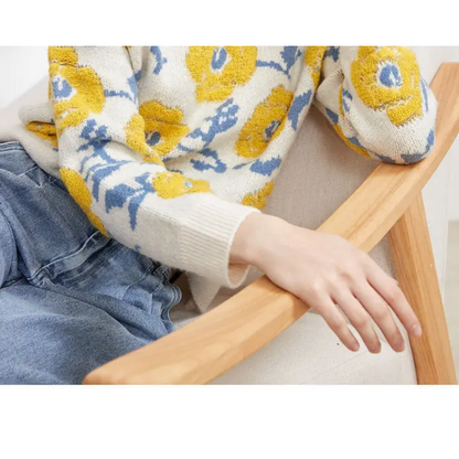 A Vintage Style Sweater with Delicate Timeless Details