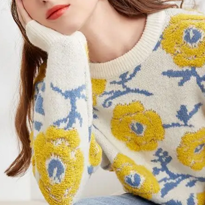 A Vintage Style Sweater with Delicate Timeless Details