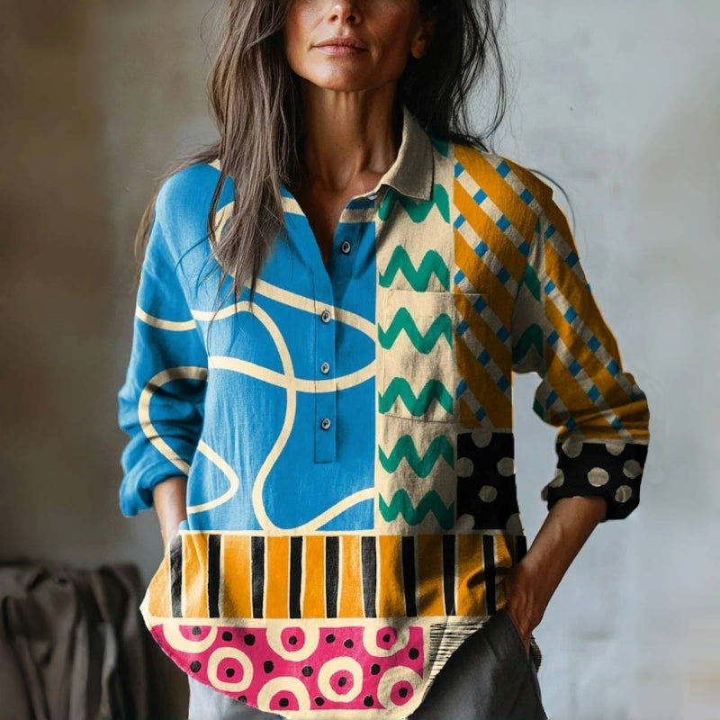 Classic Vintage Blouse with a Flattering Fit