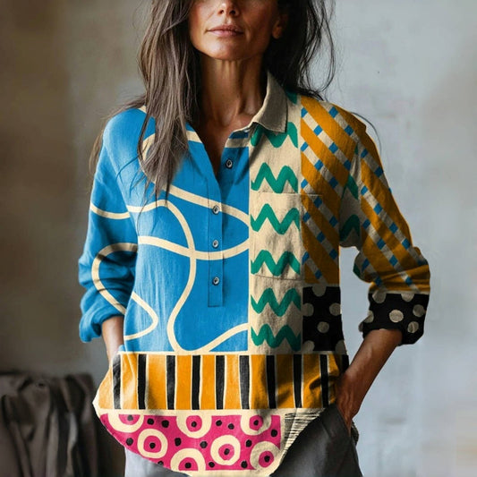 Classic Vintage Blouse with a Flattering Fit