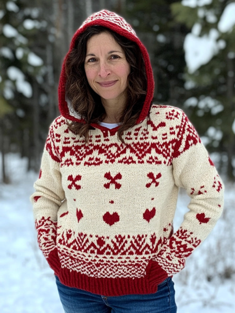 Kauniisti valmistettu Villapaita