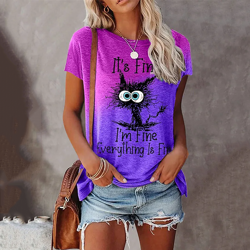 It's Fine I'm Fine Everything Is Fine T-Shirt elevenforest