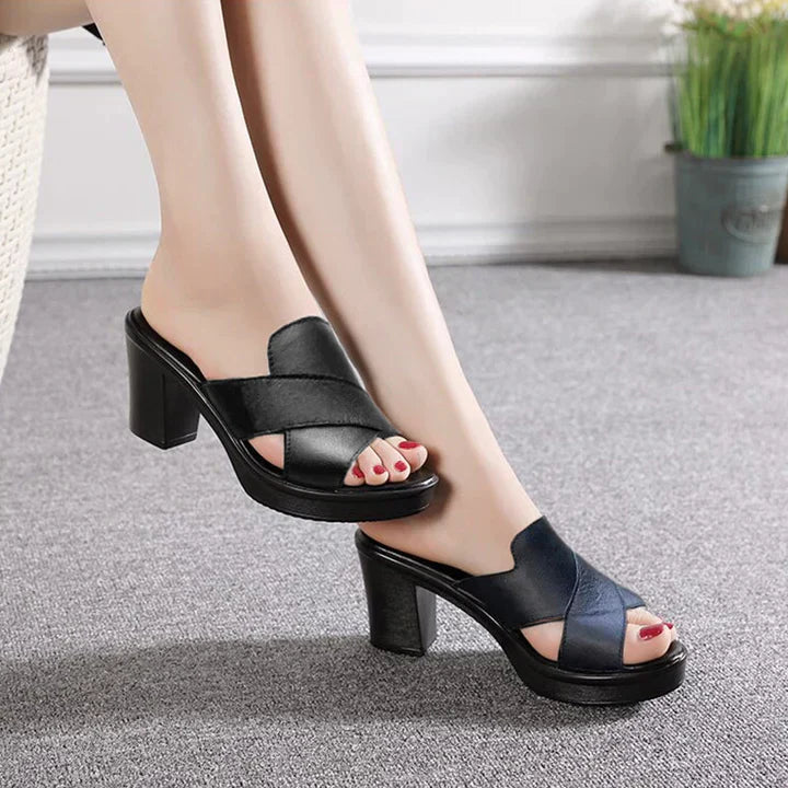 Chic Orthopedic Heels with Unique Design