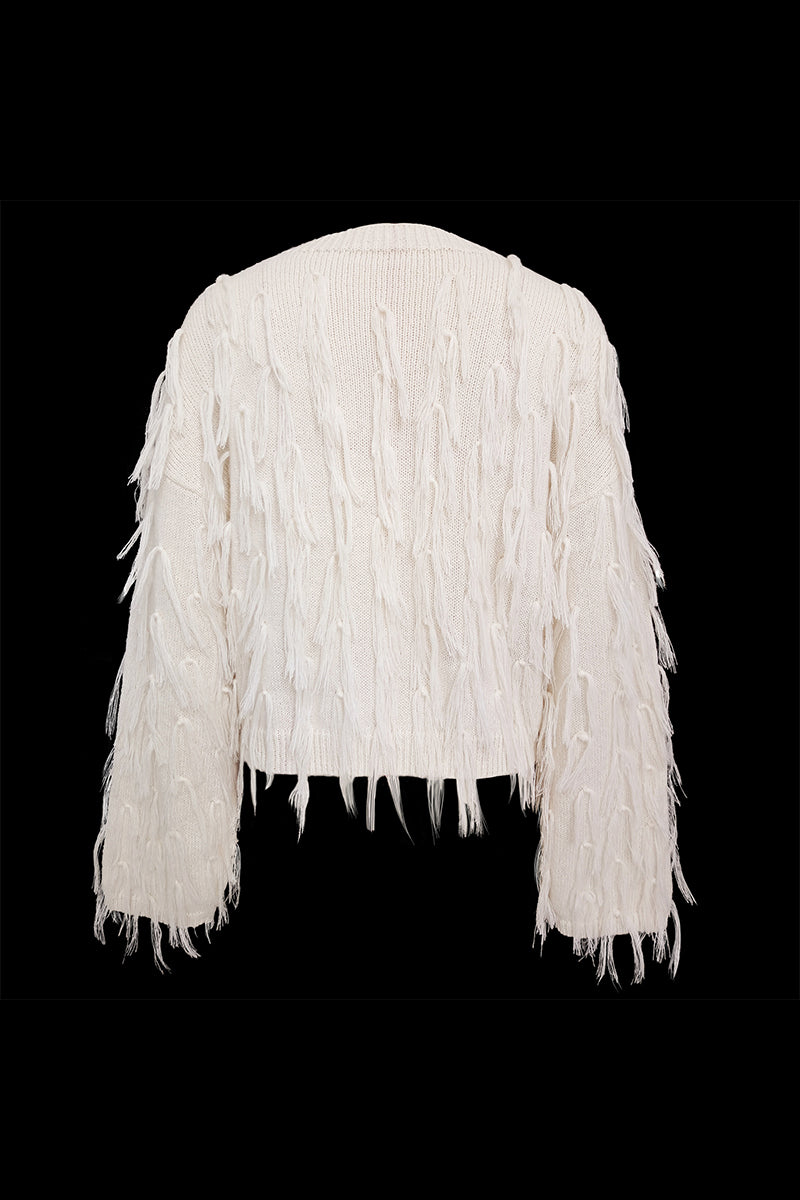 A Vintage Style Sweater with Delicate Timeless Details