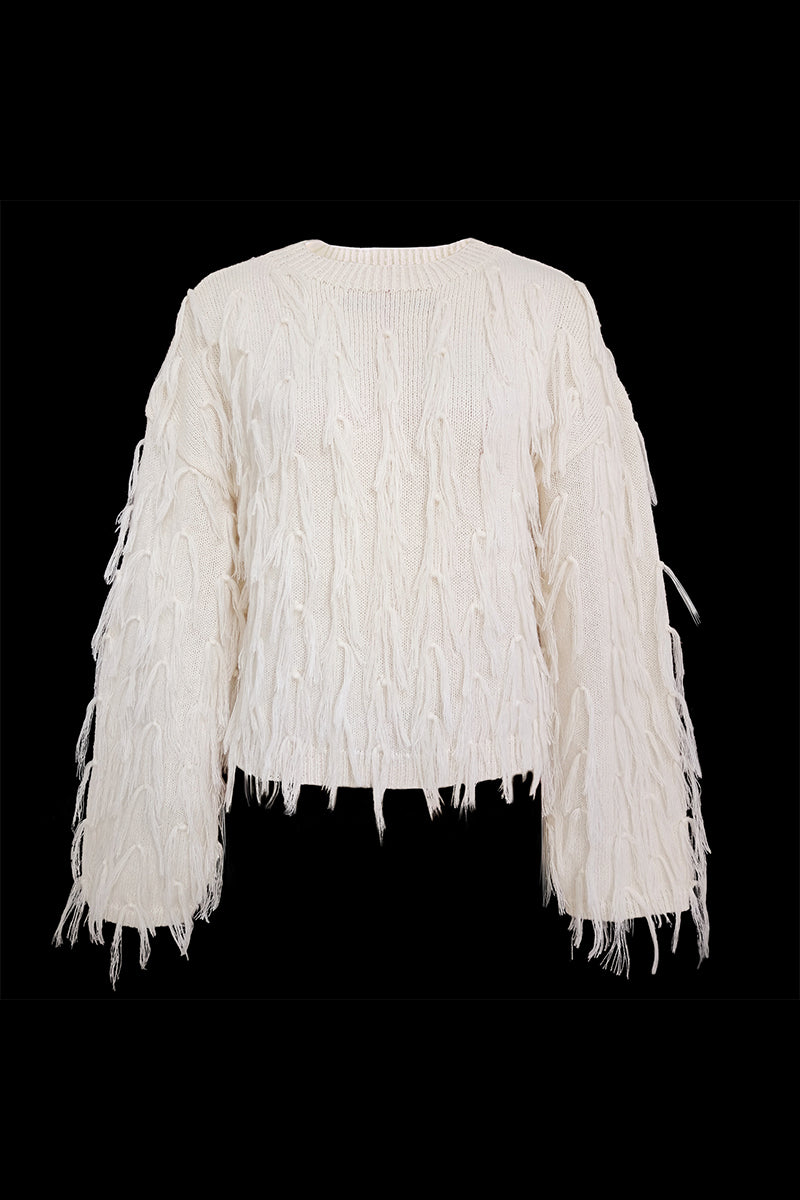 A Vintage Style Sweater with Delicate Timeless Details