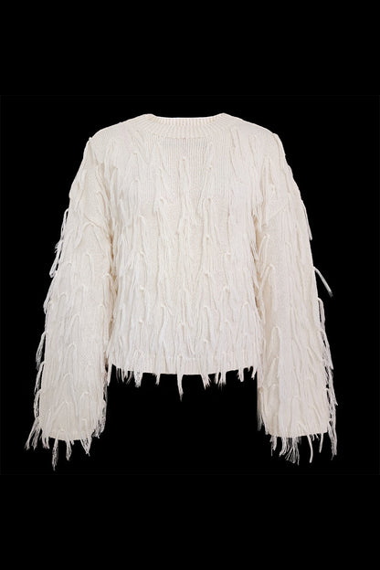 A Vintage Style Sweater with Delicate Timeless Details