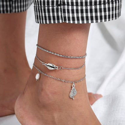 Käsintehty vintage Helmi Nilkkakoru