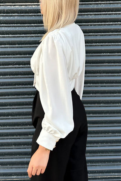 A Vintage Style Blouse with Delicate Timeless Details