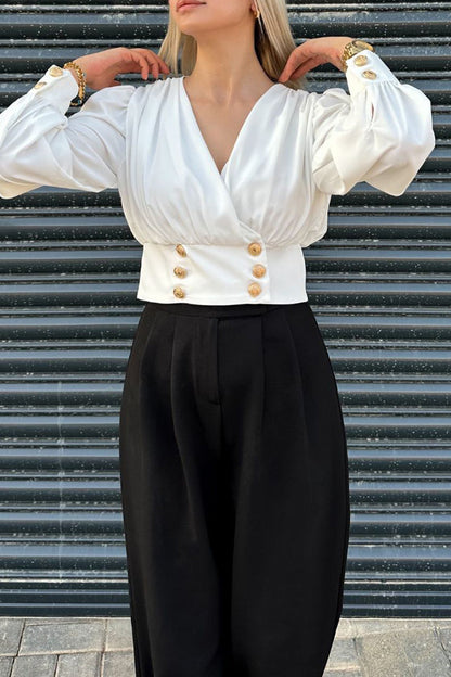 A Vintage Style Blouse with Delicate Timeless Details
