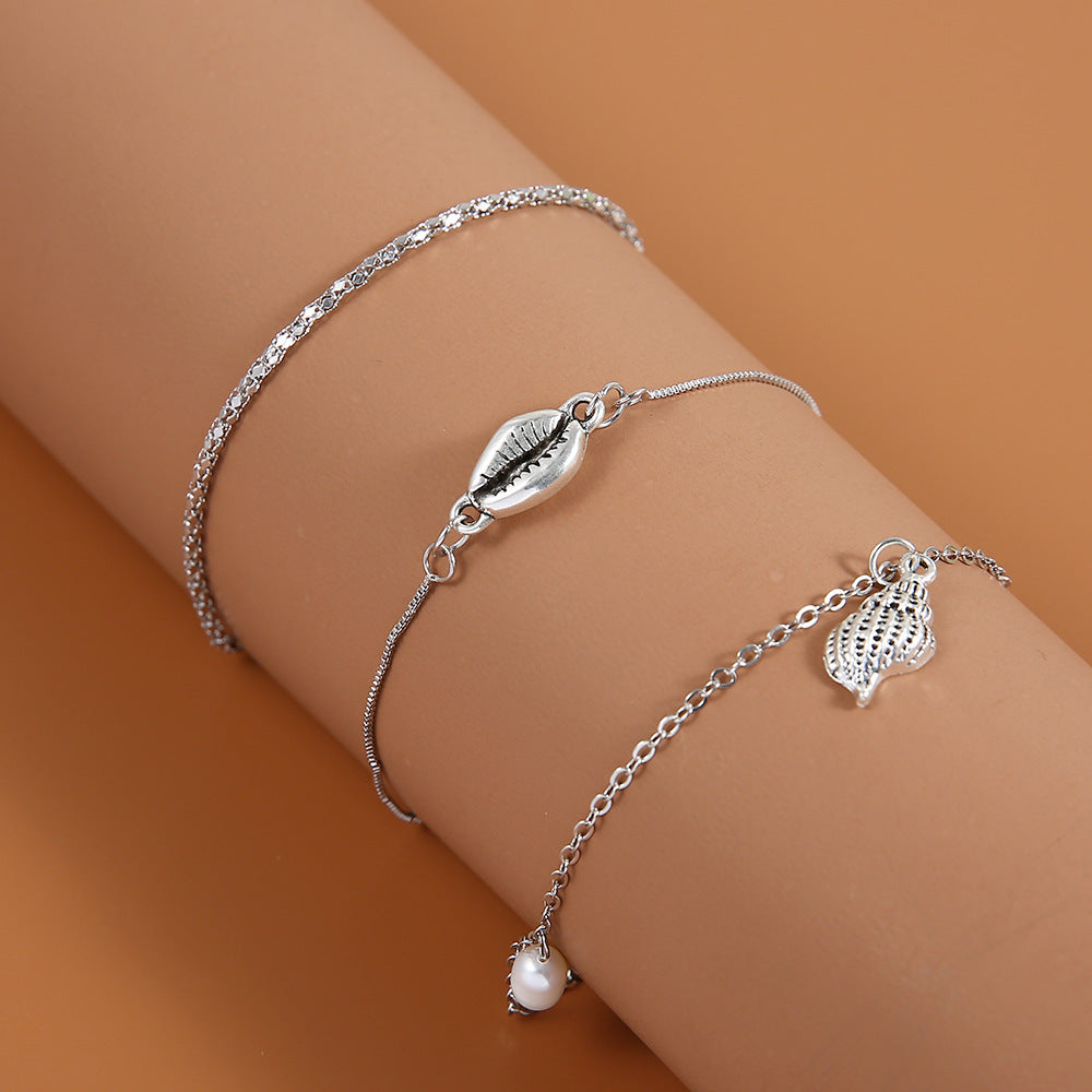 Käsintehty vintage Helmi Nilkkakoru