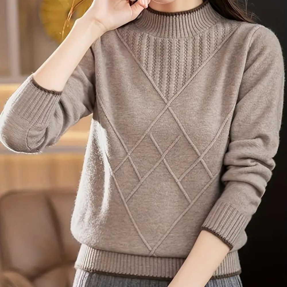 Frieda® | Casual half turtleneck sweater for women