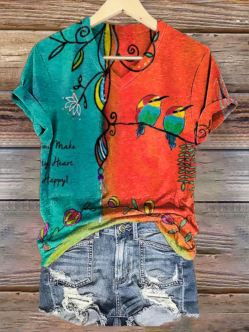 Vintage-inspiroitu T-Paita