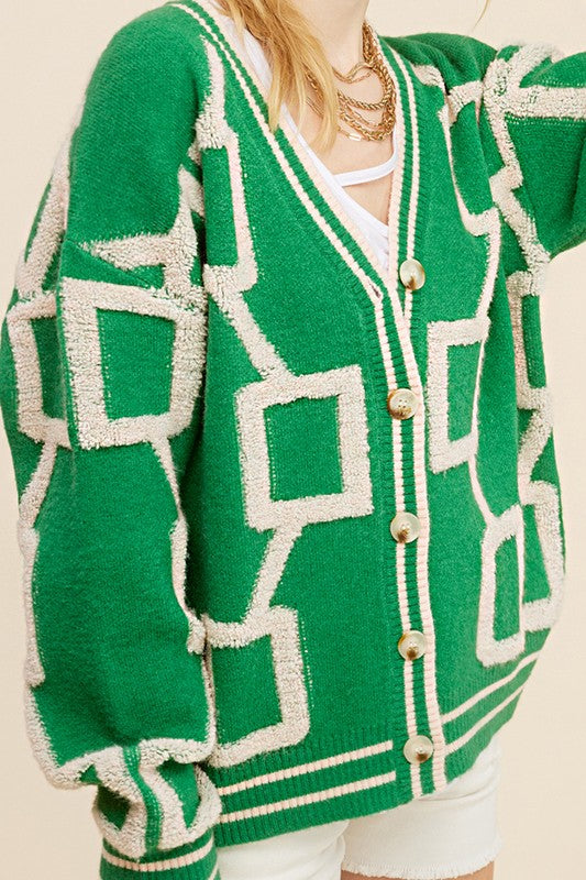 Classic Vintage Cardigan with a Flattering Fit