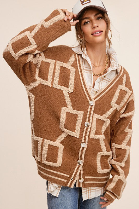 Classic Vintage Cardigan with a Flattering Fit