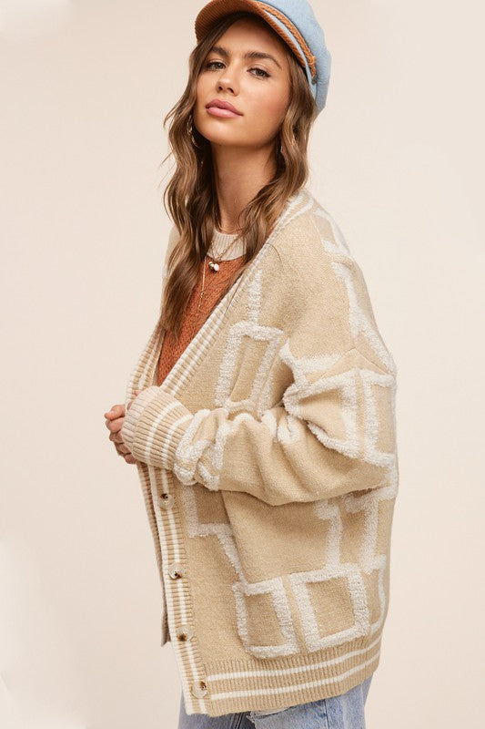 Classic Vintage Cardigan with a Flattering Fit