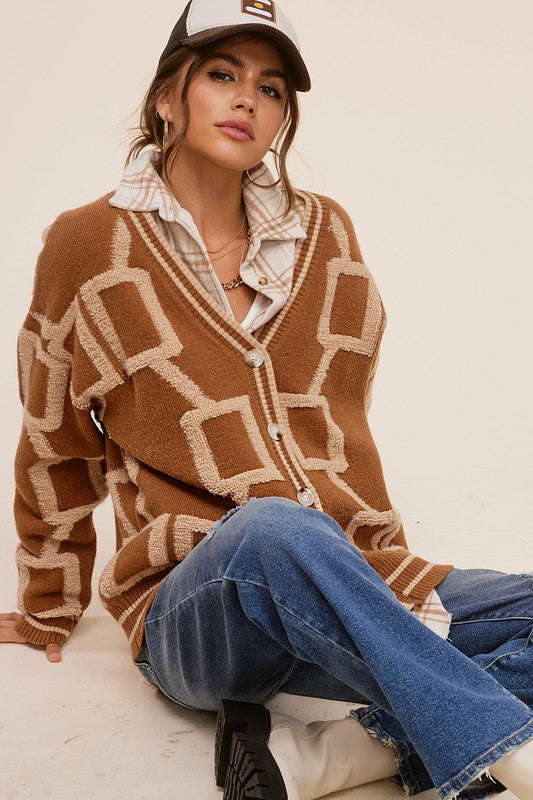 Classic Vintage Cardigan with a Flattering Fit