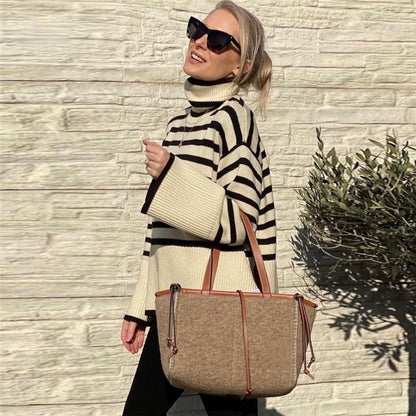 Well Tailored Sweater with a Graceful Silhouette